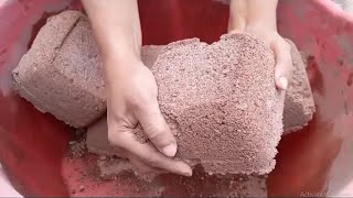 ASMR Edits ASMR Crumbling Gritty Red Dirt Stone texture Dry Wet Floor Crumbling  Clay land ASMR [upl. by Masterson]