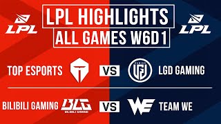 LPL Highlights ALL GAMES Week 6 Day 1  LPL Spring 2024 [upl. by Wellesley]