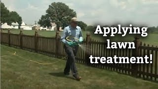 How to Apply Lawn Treatments  Lawn Care Application Methods [upl. by Suhcnip566]