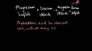 Test for Sulfate Ions ALevel Chemistry Practical [upl. by Anividul823]