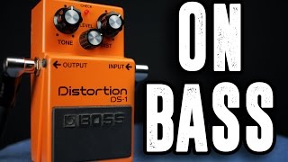 Boss DS1 Bass Demo [upl. by Anitteb]