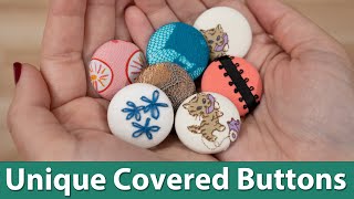 Making Unique Covered Buttons  Custom Buttons [upl. by Annoyek]