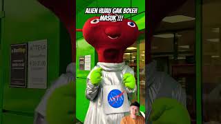 Alien gak boleh masuk funny comedy humor prank squidgame alien blue shortvideo [upl. by Eniaj762]