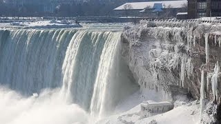 A punto de congelación las cataratas del Niágara [upl. by Nit]