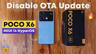 How to Disable OTA Update on Poco X6  MIUI 14 amp HyperOS [upl. by Jaf]