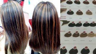 Hair colour highlights  streaks hair colour highlights step by step 100 safe [upl. by Kolnos809]