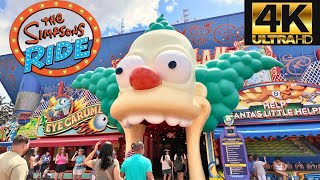 The Simpson Ride  UNIVERSAL STUDIOS  FULL RIDE  4K [upl. by Nethsa376]