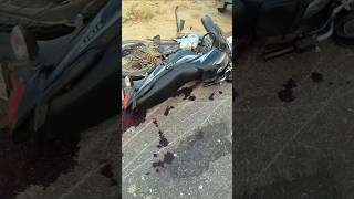 Bike accident video 😭 accident shorts 🥵shortvideos accidentbikelife viralreels [upl. by Loyce]