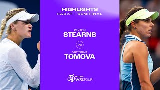 Peyton Stearns vs Viktoriya Tomova  2024 Rabat Semifinal  WTA Match Highlights [upl. by Ellekcim191]