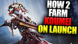 How To Farm Koumei On Release Of Koumei amp The Five Fates Warframe Hunters Pre Guide [upl. by Ardnaeed451]