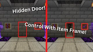 How to Make a SECRET Piston Door Using an Item Frame in Minecraft [upl. by Norri595]