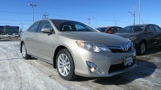 2014 Toyota Camry XLE Start up Walkaround and Full Vehicle Tour [upl. by Lasala]