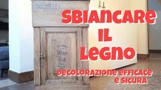 Sbiancare il legno decolorazione sicura ed efficace [upl. by Dronski]