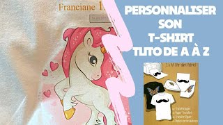 Personnaliser ses vêtements avec des ciseaux un fer à repasser papier transfert [upl. by Lamiv]