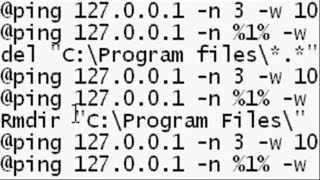 Cmd Code to delete all files in program files [upl. by Nivi]