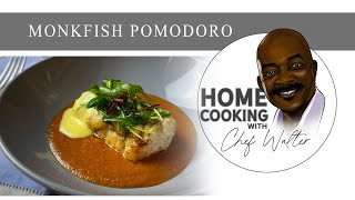 Pan Roasted Monkfish Pomodoro with Lemon Sabayon [upl. by Sirovat]