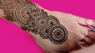 simple easy trending mehndi design [upl. by Llebana]