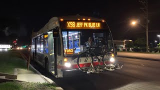 CTA Ride 2016 NovaBus LFS 8211 on Route X98 Avon Express to Jefferson Park Blue Line [upl. by Enilesor251]