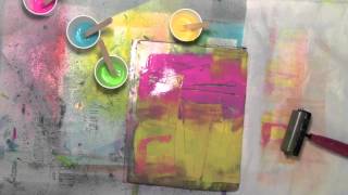 Using fabric on the Gelli Plate with Carolyn Dube [upl. by Eessac743]