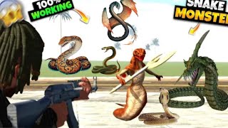 SNAKE MONSTER CHEAT CODE 🐍  INDIAN BIKE DRIVING 3D NEW UPDATE  rohitgamingstudio6902 [upl. by Theran134]