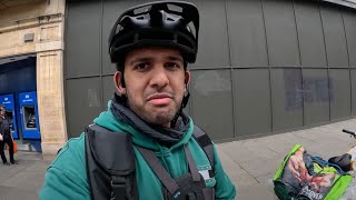 Indian Deliveroo rider exasperated by high immigration in UK [upl. by Aikal909]