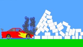 Phun Algodoo Car Destruction 6 [upl. by Cerellia]