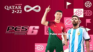 PES 6 Infinitty Patch Qatar 2022 Review amp Gameplay  Installation Tutorial  تحميل باتش كأس العالم [upl. by Ahscrop]