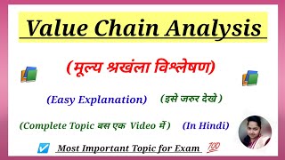 Value Chain Analysis in Hindi  Porters Value Chain [upl. by Lucania]