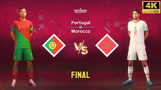 FIFA 23  Portugal vs Morocco  Ronaldo vs Hakimi  FIFA World Cup Final Match 4K60 [upl. by Maurizio]