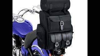 Extra Large Motorcycle Sissy Bar Bag Review [upl. by Nylevol]