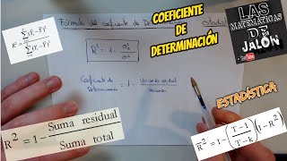 COEFICIENTE DE DETERMINACIÓN  FORMULA  Explicación Fácil y practica [upl. by Scheer621]