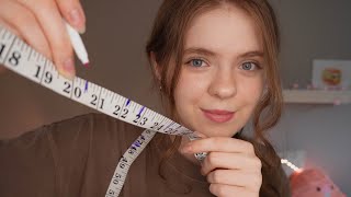 ASMR Measuring You Roleplay 📏 Drawing on your face [upl. by Ysnat]