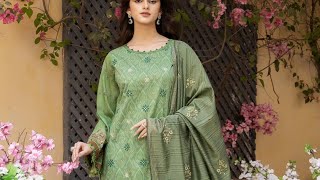 super sale  salitex rukhsaar volume new arrival on sale printed emb lawn with screen print dupta [upl. by Aleahs807]