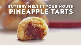 Melt In Your Mouth Pineapple Tarts  Nastar  黄梨挞  Pineapple Tart Balls  Chinese New Year Cookies [upl. by Navy]