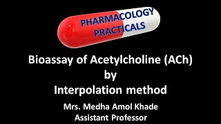 Bioassay of Acetylcholine ACh by Interpolation method [upl. by Engvall]