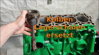 Kolben Kurbelwelle Pleuel Lager ersetzt  Motor überholen Teil 3 [upl. by Borroff]