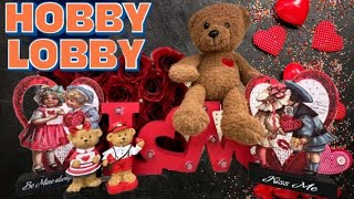 Hobby Lobby Valentines Day 2024 Decor Store Walkthrough [upl. by Weylin715]