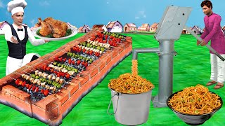 Noodles Handpump Brick Tandoori Chicken Hindi Stories Collection Comedy Moral Stories Hindi Kahaniya [upl. by Assedo]