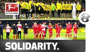 Shocked Reactions After Fan Passes Away in Dortmund [upl. by Ardnasak48]