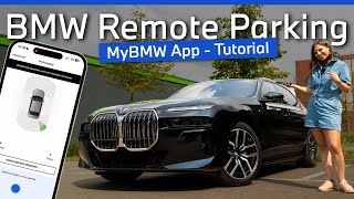 BMW Remote Control Parking Tutorial  BMW mit iPhone automatisch einparken [upl. by Alberta627]