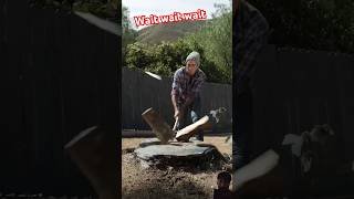 An Oddly Satisfying Wood Split 💥😱 woodworking oddlysatisfying satisfying zachking shorts [upl. by Alvan]