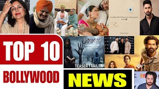 Top 10 Bollywood News  Sidhu Moose Wala  Karan Johar  Ujjawal Trivedi [upl. by Ahtiekahs]