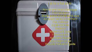 15 First Aid Kit amp Items for Emergency Management at Home  Pharmacist SRaz [upl. by Tali84]