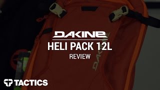 DAKINE Heli Pack 12L Snowboard Backpack Review  Tacticscom [upl. by Ahsemik]