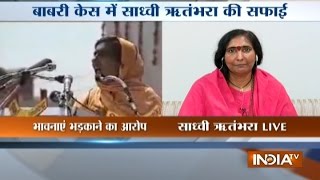 Babri Masjid Case Sadhvi Rithambara reacts after SC revives criminal conspiracy charges [upl. by Akoyin]