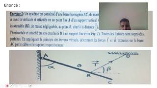 Mécanique Analytique SMP S5 quot Le Principe des Travaux virtuels quot [upl. by Kenzi]