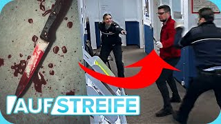 PANIK auf der Wache 🔪🩸 Mann stürmt mit blutigem Messer aufs Revier  12  Auf Streife  SAT1 [upl. by Corbie241]