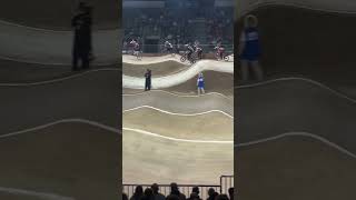 BMX Race France Women Elite bmxrace bmxracing bmxbike bmxworld bmxfrance indoorbmx [upl. by Adnirim]