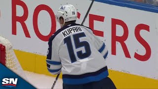 Jets Rasmus Kupari Dylan Samberg Combine For Two Goals In 20 Seconds [upl. by Natsirt414]