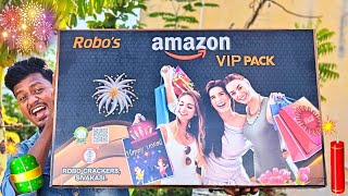 Amazon VIP Cracker Gift Box Unboxing💥 Sivakasi Crackers 2024🧨 75 Items [upl. by Yecam994]